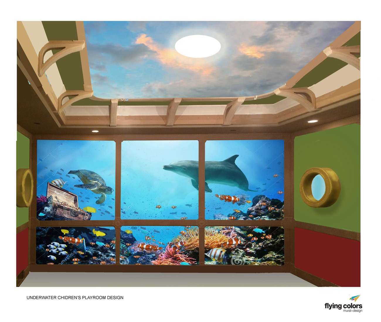 Murals Theme Rooms Flying Colors Murals
